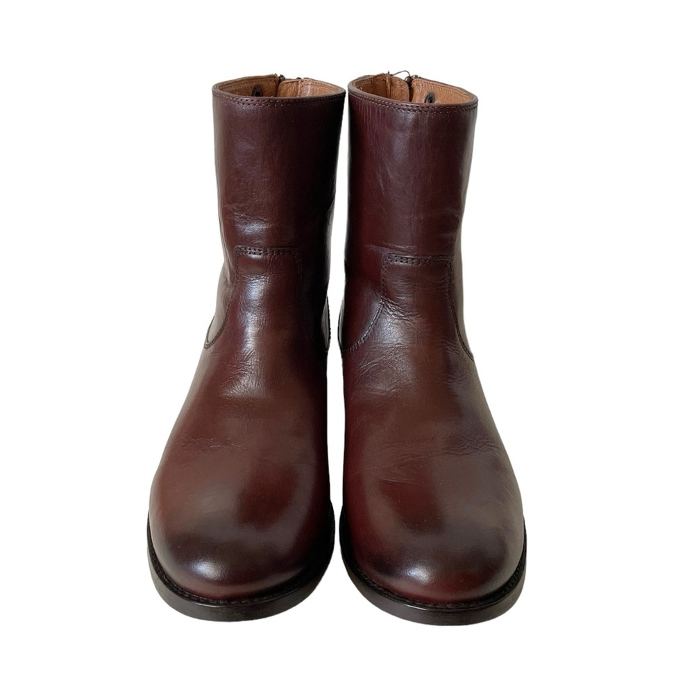 NEW Frye Melissa button leather zip ankle boot size 6.5 - Picture 7 of 11